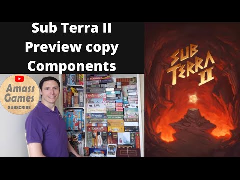Sub Terra II: Inferno's Edge co-operative board game sequel preview no rules * AmassGames 4K * v0.01