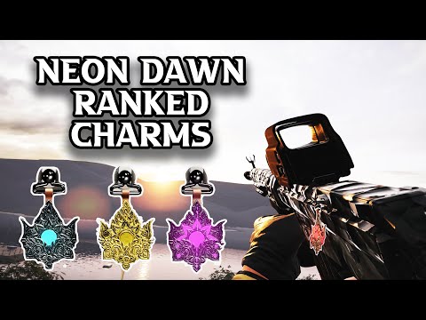 Neon Dawn Ranked CHARMS in GAME  - Showcase IN-GAME -   Rainbow Six Siege