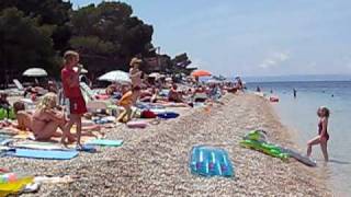 preview picture of video 'Hrvatska, Croatia, Horvátország, Makarska riviera, Brela, Dugi rat beach (punta rata)'