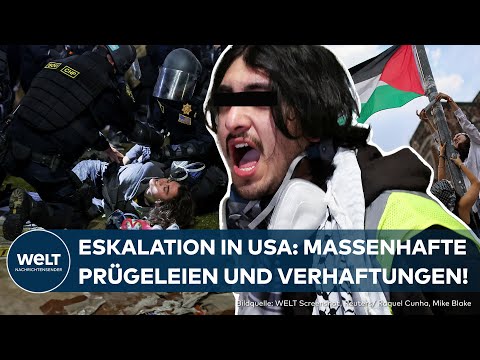 USA: Proteste an Universitäten eskalieren zwischen Pro-Israel und Pro-Palästina Demonstranten