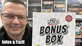 MicroMacro: Crime City – Bonus Box (Edition Spielwiese / Pegasus Spiele)