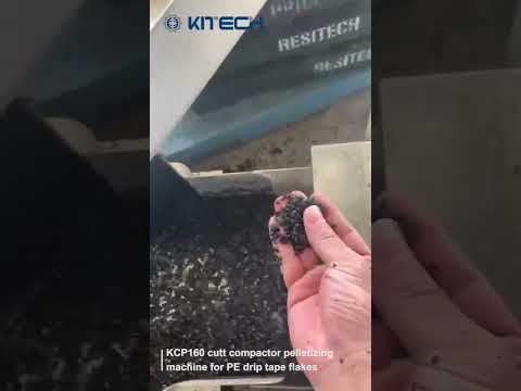 KCP160 Cutting Compactor Pelletizing Machine for PE Drip Tape Flakes