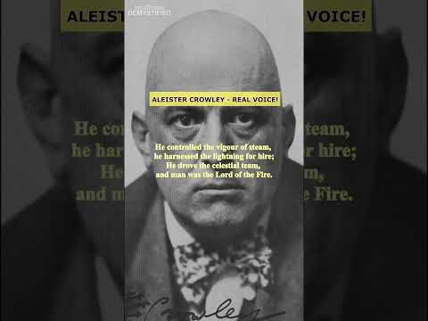 ALEISTER CROWLEY'S REAL VOICE! [Crowley reads his poem "The Pentagram"]