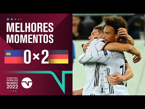 Gols e lances de Liechtenstein x Alemanha