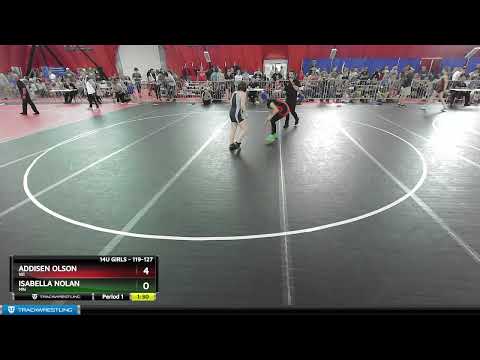 119-127 Lbs Quarterfinal - Addisen Olson, WI Vs Isabella Nolan, MN 4f64