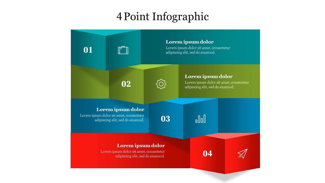 How To Create 4 Point Infographic In PowerPoint