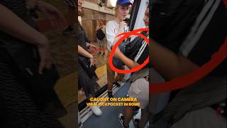 🔴 Viral Pickpocket in Rome Strikes Again: Travelers, Be Alert! #Pickpocket #Viral #Shorts #Italy