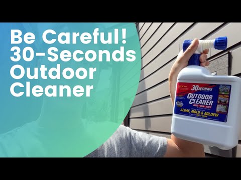 Be Careful! Using 30 Seconds Outdoor Cleaner on Mildewed Fence