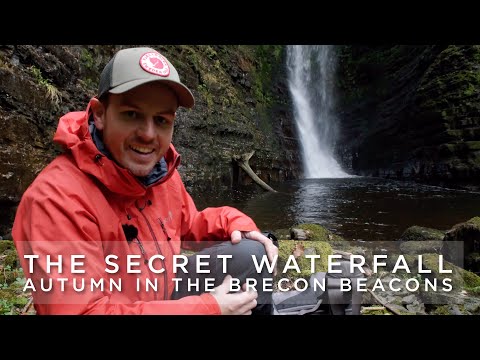 The SECRET Waterfall, Autumn Photography Brecon Beacons, South Wales