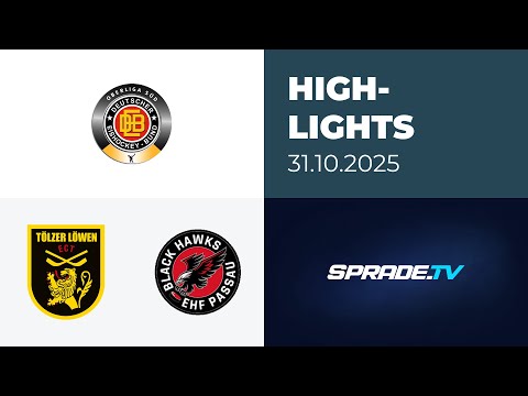 31.10.2025 - Highlights - Tölzer Löwen vs. EHF Passau Black Hawks