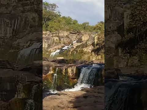cachoeira do Bananal conhecida em planalto da Serra MT.