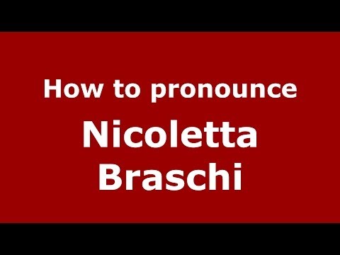 How to pronounce Nicoletta Braschi (Italian/Italy) - PronounceNames.com