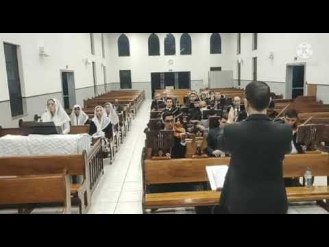 Hino 305 - ENSAIO DO GEM - Grupo formado por 10 cordas, 5 madeiras, 5 metais e 01 organista