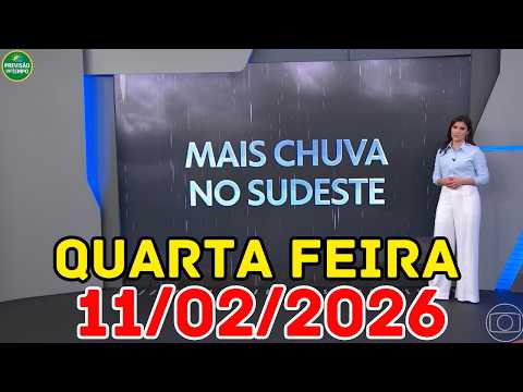 Flood Risk and New Storms in Southeast Brazil | Weather Forecast from Jornal Nacional – 11/02