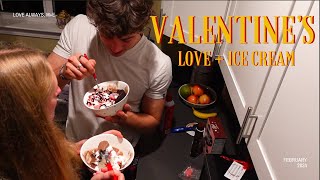 Love + Ice Cream, A Valentine’s Day Vlog