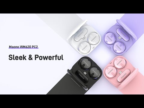 Maono New Release - Introducing Maono’s new generation wireless microphone WM620 | Sleek & Powerful
