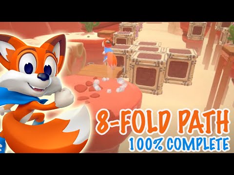 "8-Fold Path" 100% Complete - New Super Lucky's Tale