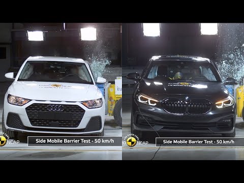 2020 Audi A1 vs BMW 1 Series Crash Test (Euro NCAP Rating)