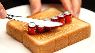 Google Veo 3 Fast Sample Video - Soda Spread Toast ASMR