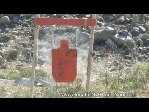 7.62x54r steel core hitting AR500 Shootsteel.com target, 100 yards, Finnish Sako M39