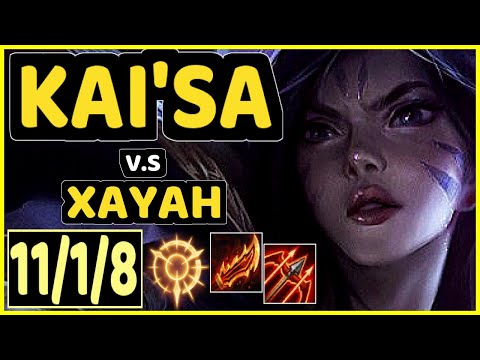PAPRYZE (KAI'SA) vs XAYAH - 11/1/8 KDA BOTTOM ADC CHALLENGER GAMEPLAY - OC