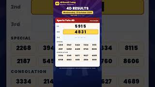 4D Result Today 21/10/2026 | Magnum Toto Damacai Singapore 4D #Shorts