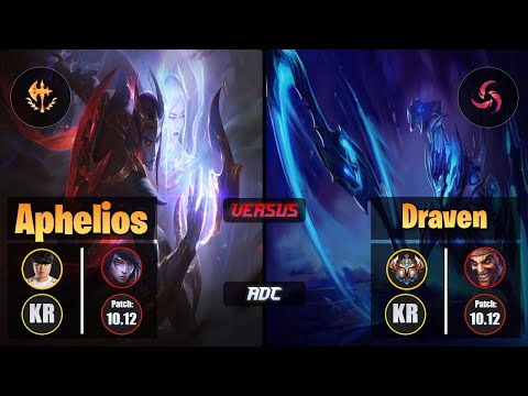 Clid APHELIOS (ADC) [Conqueror] VS DRAVEN - Challenger KR Patch 10.12