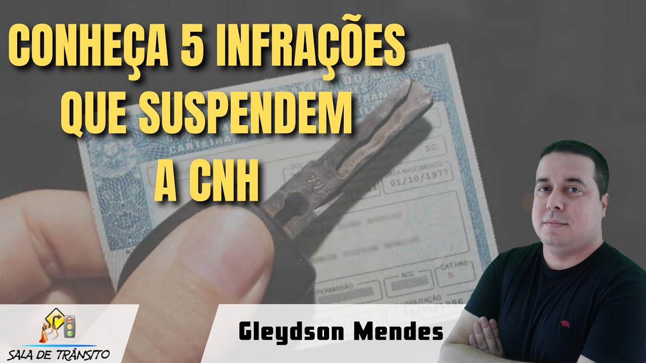 Conheça 5 infrações que suspendem a CNH