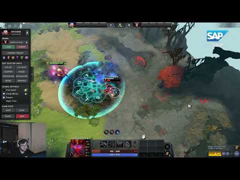 Qojqva tests Invoker Meme Hammer combo vs QoP blink