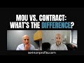 The difference between an MOU and a contract | SE4N podcast