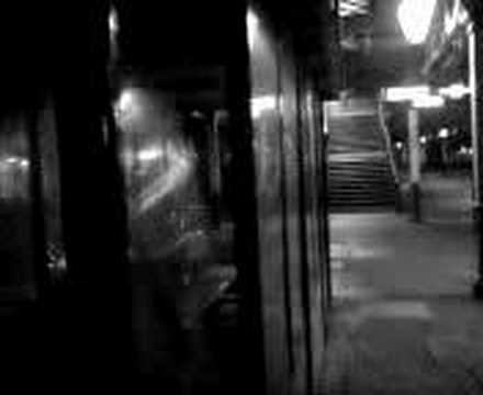 Headbutting the shelter at rhyl station    