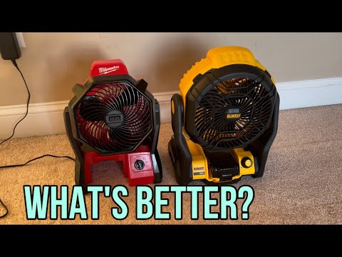 Dewalt vs Milwaukee Cordless Fans! Which one is better?