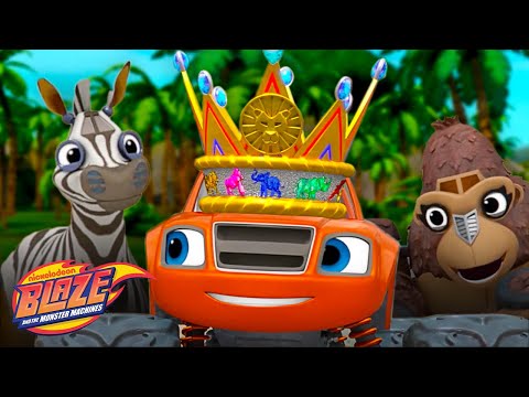 Blaze Gets Crowned King of Animal Island! ???? w/ AJ | 45 Minutes | Blaze and the Monster Machines