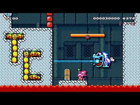 Castle shells 2: Rising lava by Rogervalo [Super Mario Maker 2]
