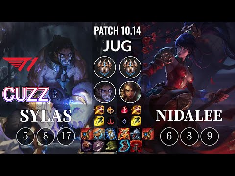 T1 Cuzz Sylas vs Nidalee Jungle - KR Patch 10.14