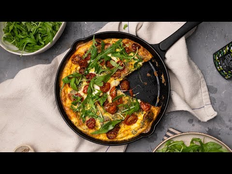 Caprese Frittata with Arugula Recipe
