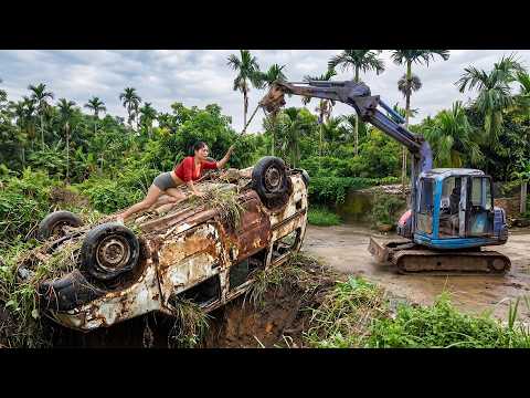 [TIMELAPSE] Genius Rescuer Restarts Cargo Van Severely Damaged In Deep Ground