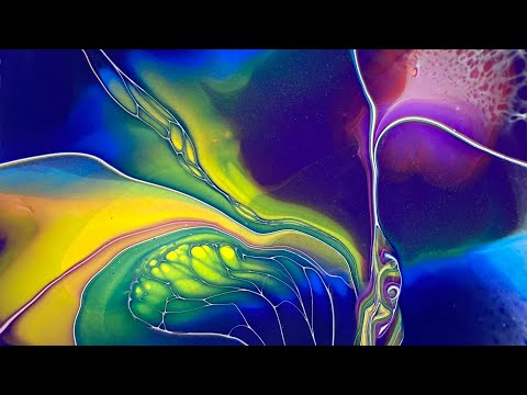 (41) Flower dip with Sheleeart recipe inspired by AYeshaa Binh/Fluid Art/フラワーディップテクニック フルイドアート