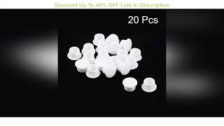 ☑ uxcell Shelf Peg Hole Plugs 10mm Dia White Plastic Tube Cover for Nail Cabinet Button Bracket Cup