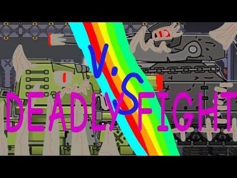 Deadly Fight: Fijiron vs Demon Ratte - cartoon about tanks flipaclip