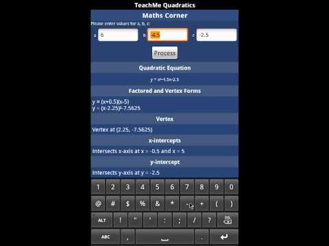 TeachMe Quadratics Video