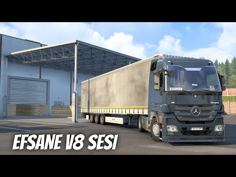 MERCEDES BENZ ACTROS MP3 V8 / SALZBURG - NÜRNBERG | ETS2 #vlog #roleplay #realisticdriving 1.49