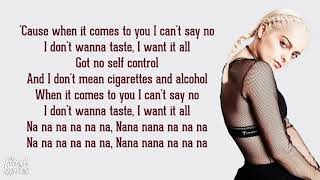 Bebe Rexha - Self Control - Lyrics