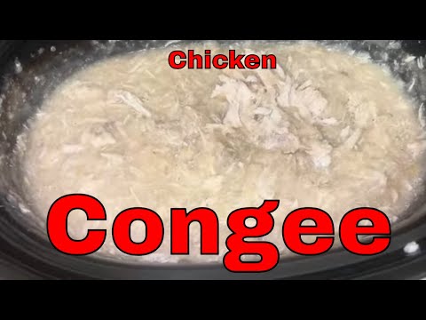 How To Make CONGEE | Rice Water with Chicken made in the Slow Cooker