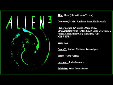 Alien 3 (SEGA Genesis) [Soundtrack in FULL HD & 320 KBPS]