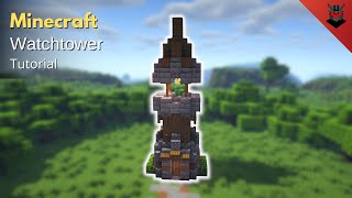 Minecraft: How to Build a Medieval Watchtower | Watchtower (Tutorial)