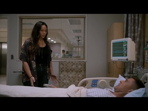 Lucy Visits Tim in the Hospital & Stays with Him on The Rookie 5x05 (Oct. 23, 2022)