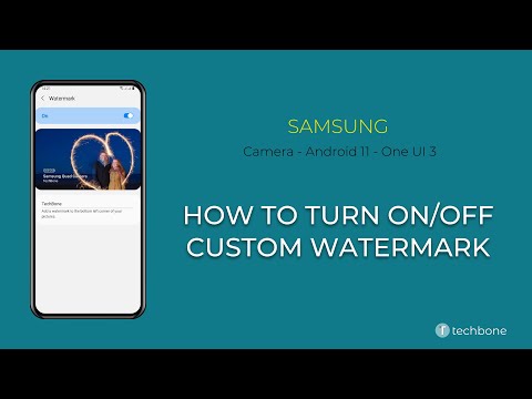 How to Turn On/Off Custom Watermark - Samsung Camera [Android 11 - One UI 3]