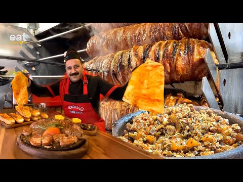 Istanbul Kokorec Restaurants are Competing!! Turkish Street Food