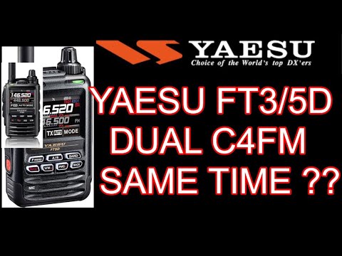 YAESU FT3D/FT5D- Dual C4FM Fusion - Receive-with audio ??